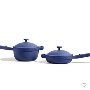 NIB Our Place 8.5” Ceramic Nonstick Home Cook Duo Set 2.0 in Indigo